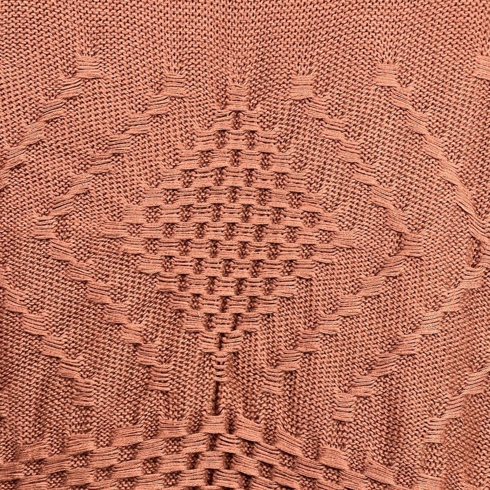 Anthropologies Easel Boho Textured knit Crochet Sweater Tunic Bell sleeves M/L - Picture 6 of 10